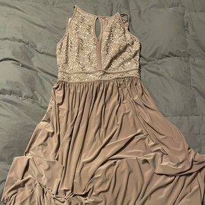 Morgan & Co maxi dress, color dusty rose, size 13/14.